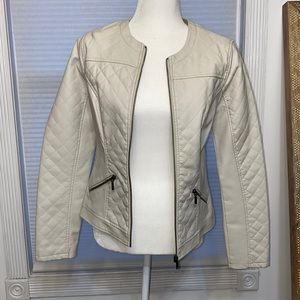 Woman’s faux leather jacket